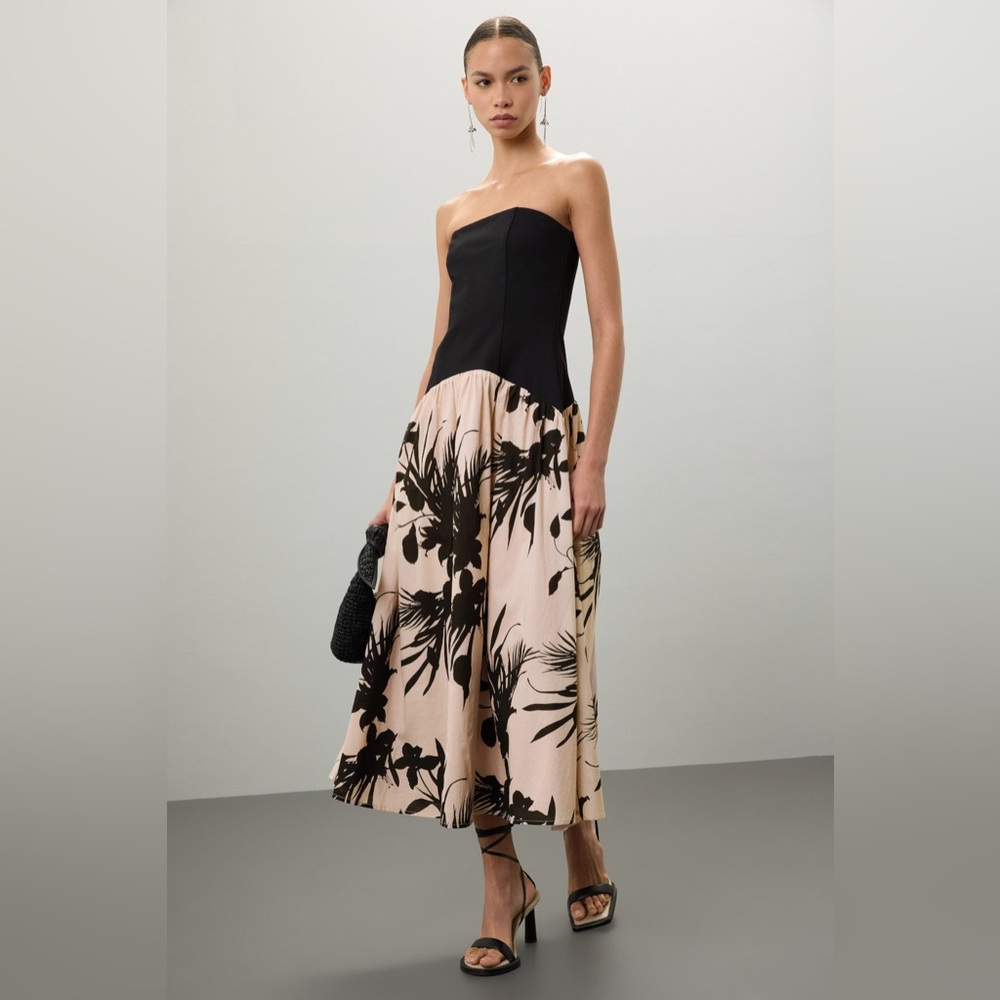 Love, Whit by Whitney Port Strapless Drop Waist Dress